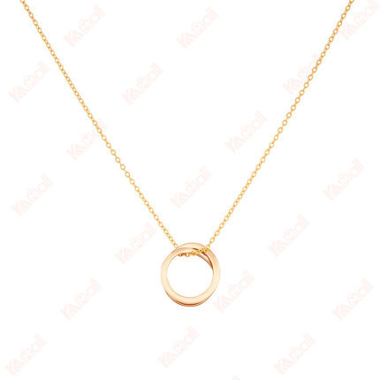 gold pendant necklace simple style